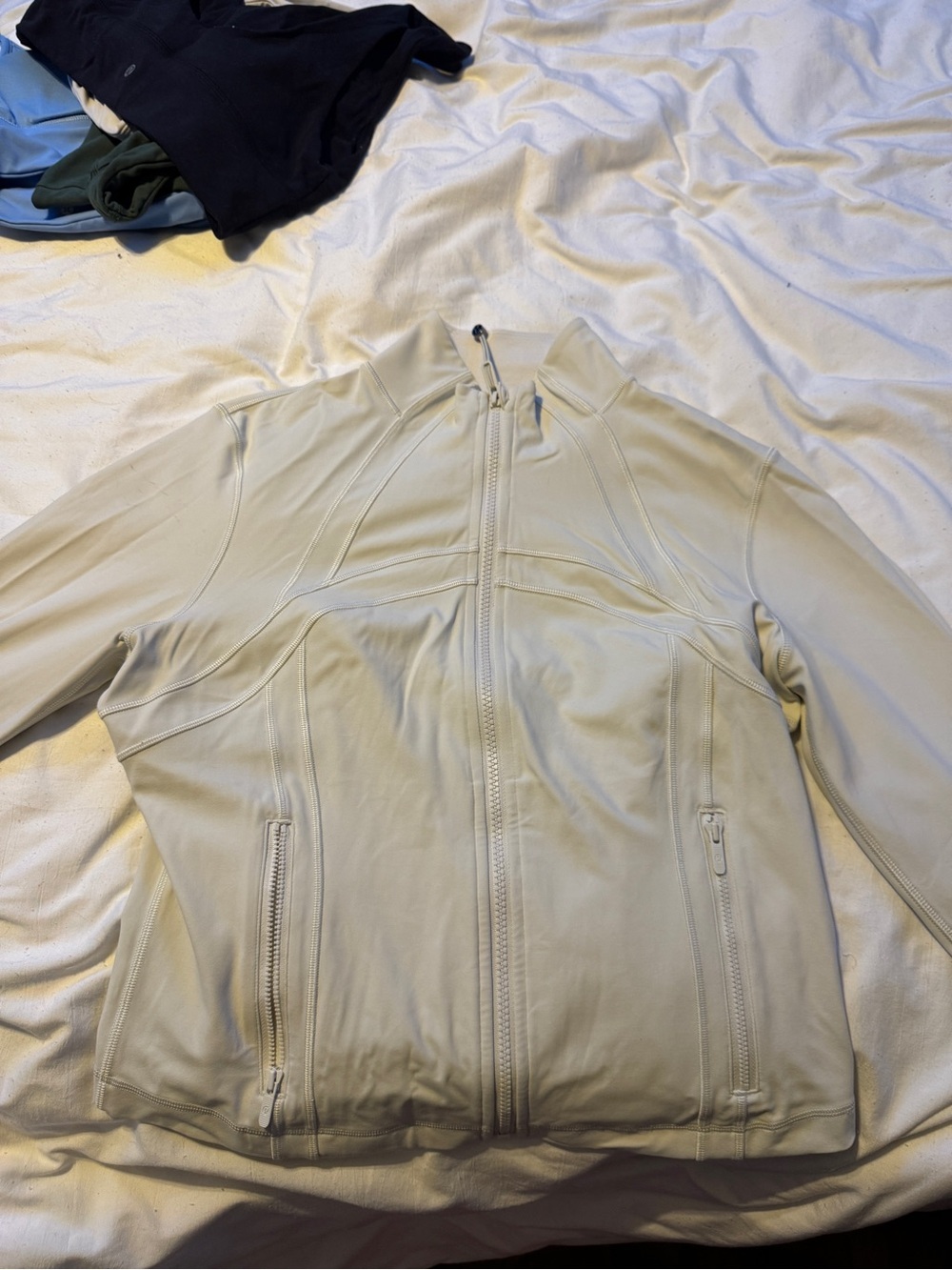 lululemon athletica Light Cream Full-Zip Performance Jacket